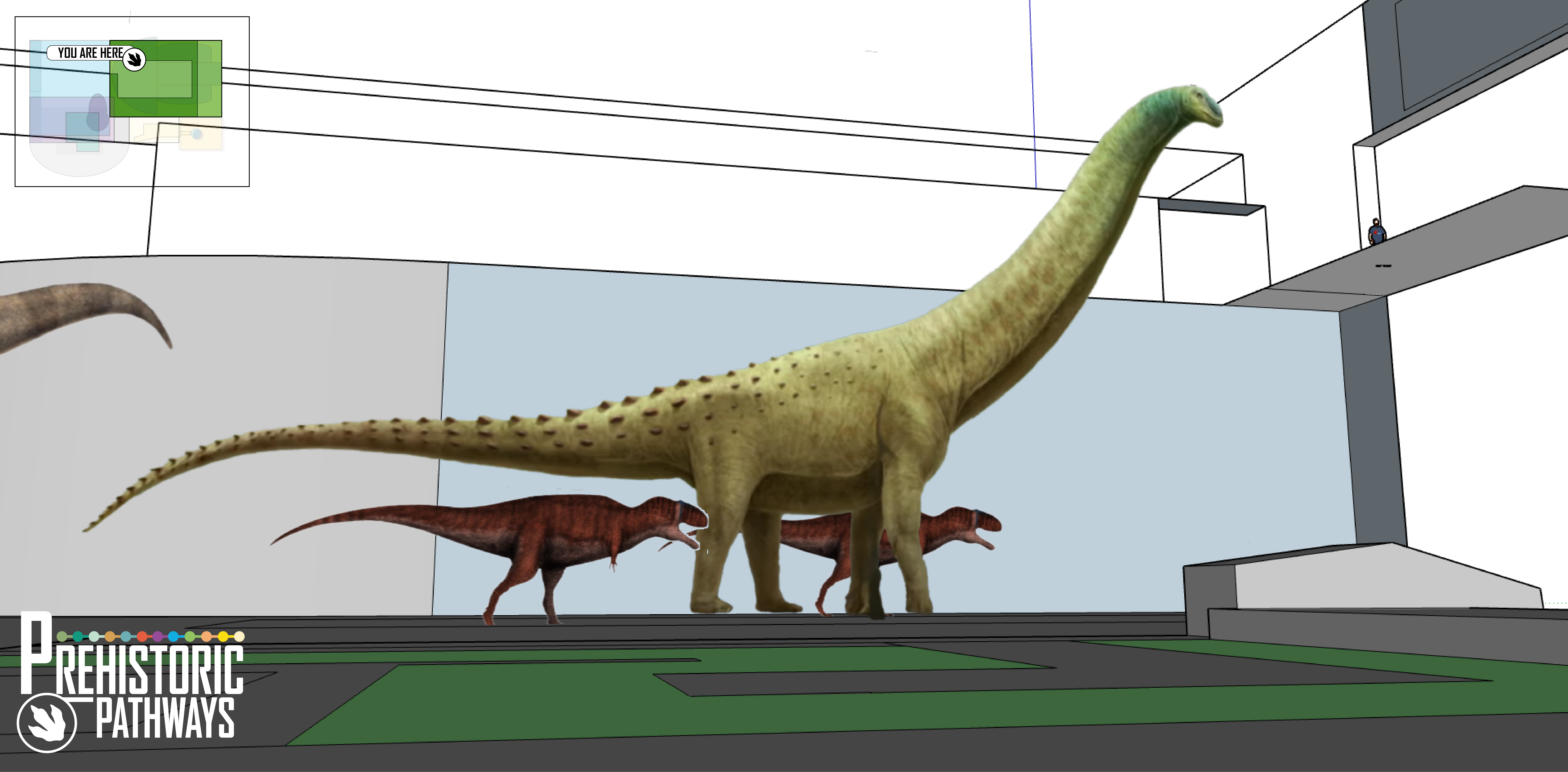 Argentinosaurus atrium render